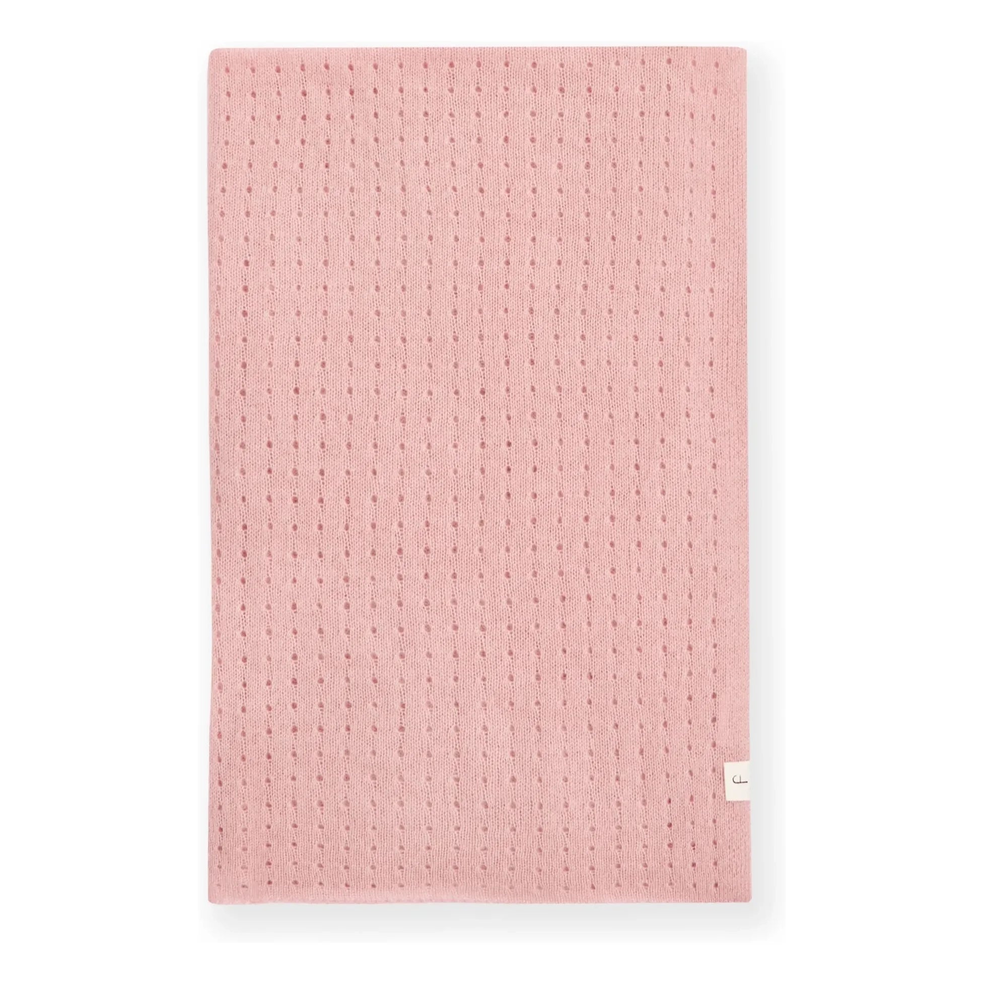 My Little Freckle - Organik Kaşmir Pointelle Battaniye | Pembe