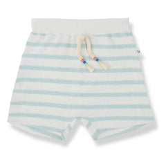 1+ in the family - Montgri Striped Shorts | Almond Green