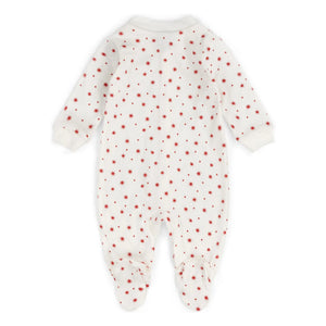 Sleepy Doe - Yıldızlı ayaklı pijama Organik pamuk | Beyaz