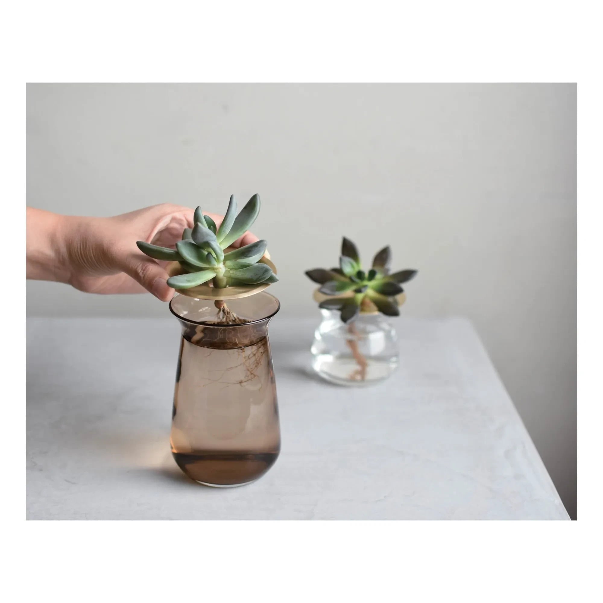 Kinto - Luna Cam Vase | Braun