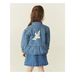 Copenhagen Colors - Denim Jacket Birds Organic Cotton | Blue