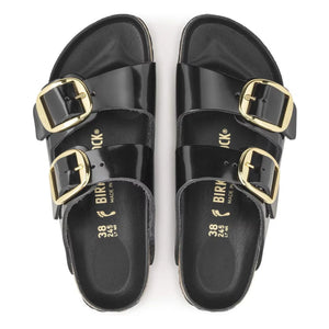BIRKENSTOCK - Arizona Big Buckle Lackleder Sandale | Schwarz