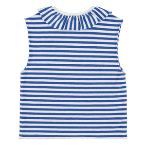 Sisters Department - Mathilde Organic Cotton Striped Tank Top | Blue