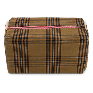 Rose in April - Vic Tartan Kosmetiktasche | Braun