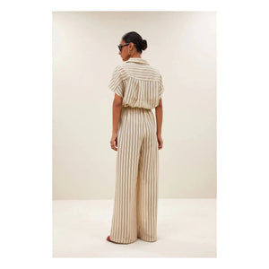By Bar - Joan Pants Striped | White
