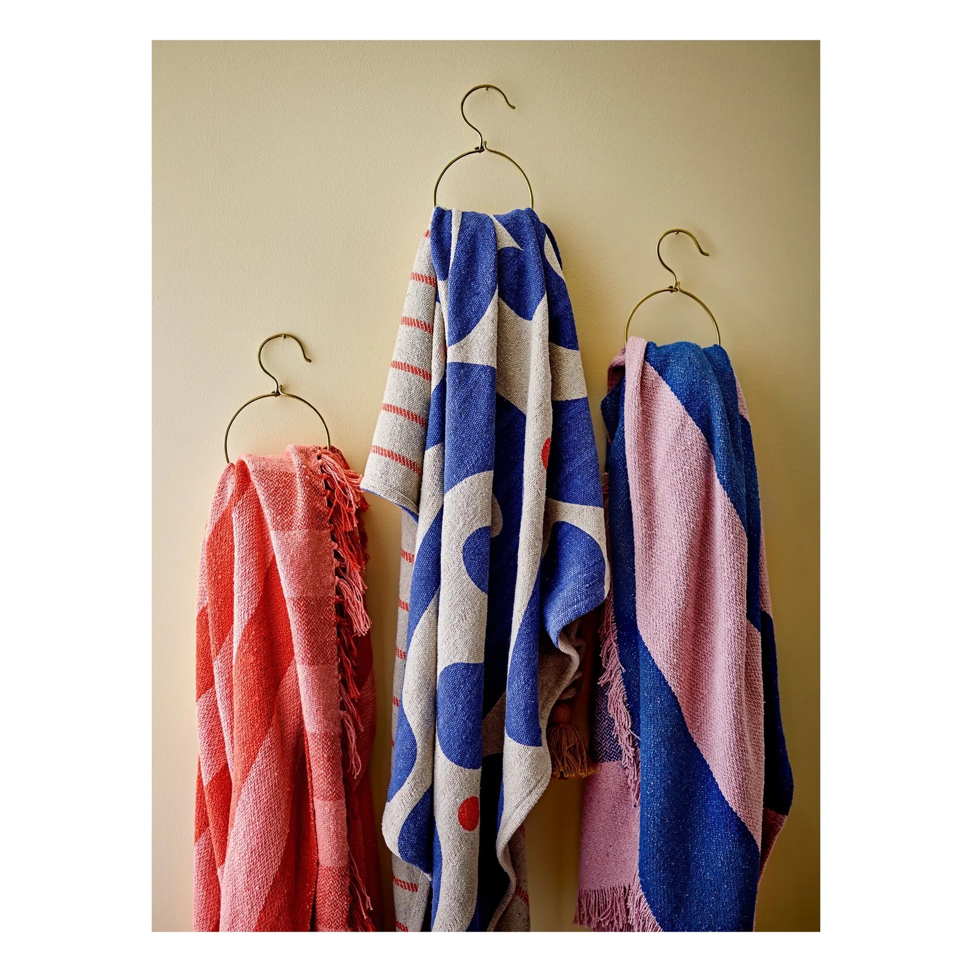 Bloomingville - Eviaya Recycled Cotton Throw | Blue