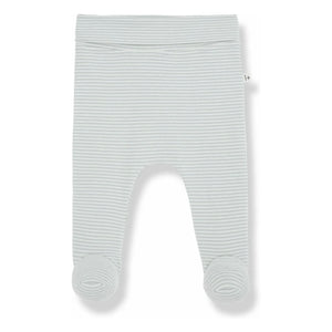 1+ in the family - Sune Leggings ohne Füße aus Bio-Baumwolle | Grau-Blau