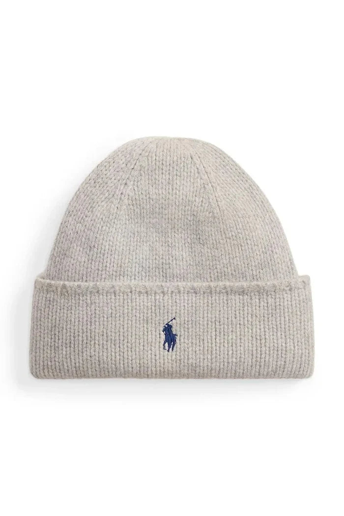 Polo Ralph Lauren kadın merinos yünlü beanie şapka