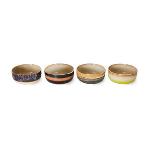 HKliving - Taş seramik kase - 4'lü set