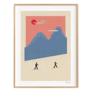 Ciel Glue - Mountain n°5 Crosscountry Poster - Sınırlı Üretim | Pembe