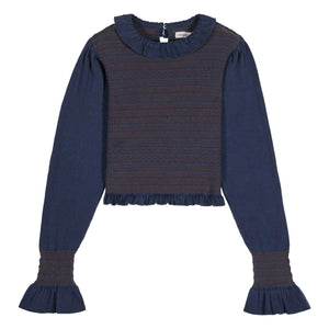 Maria de la Orden - Aleria Örgü bluz | Lacivert