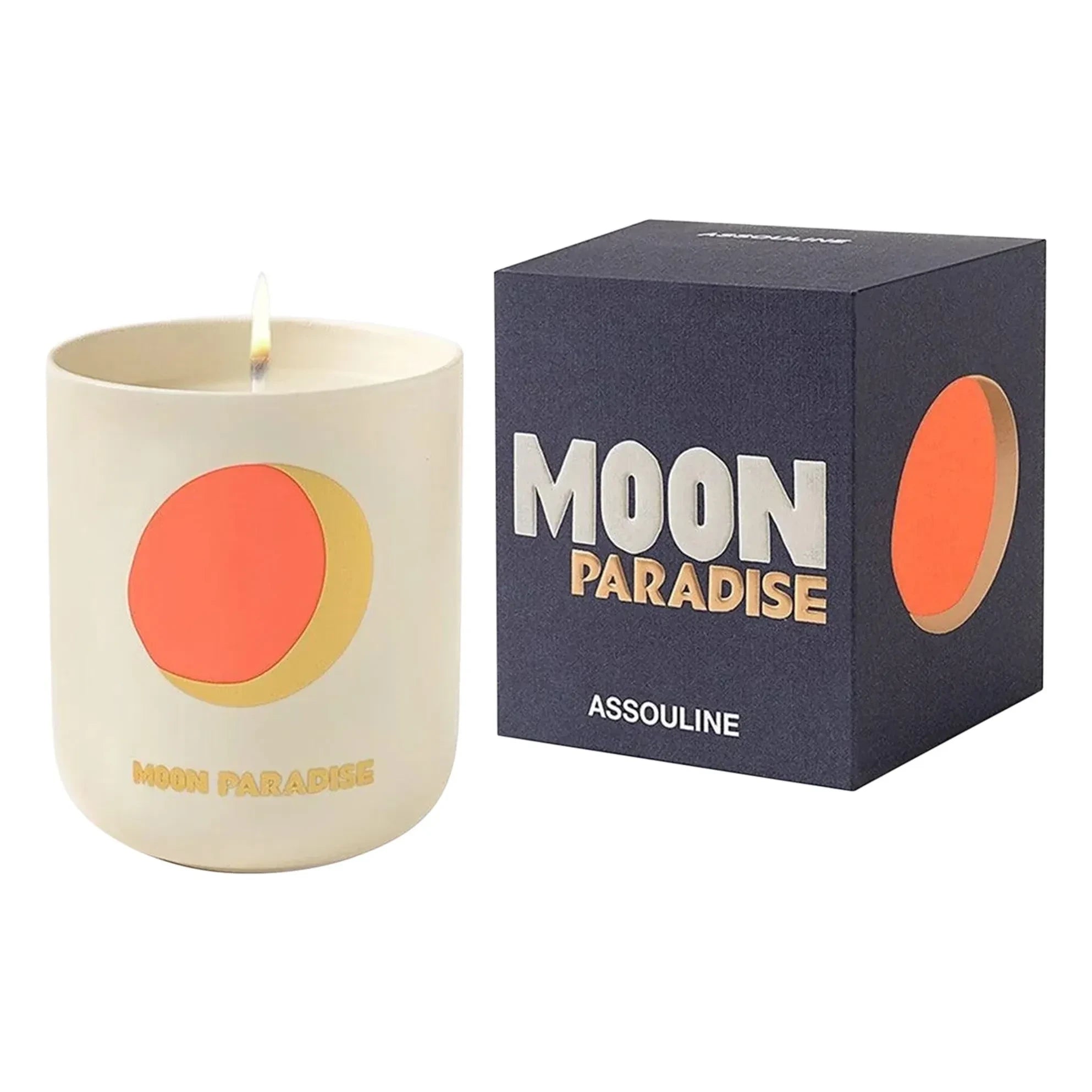 Assouline - Moon Paradise Ceramic Candle | Night Blue