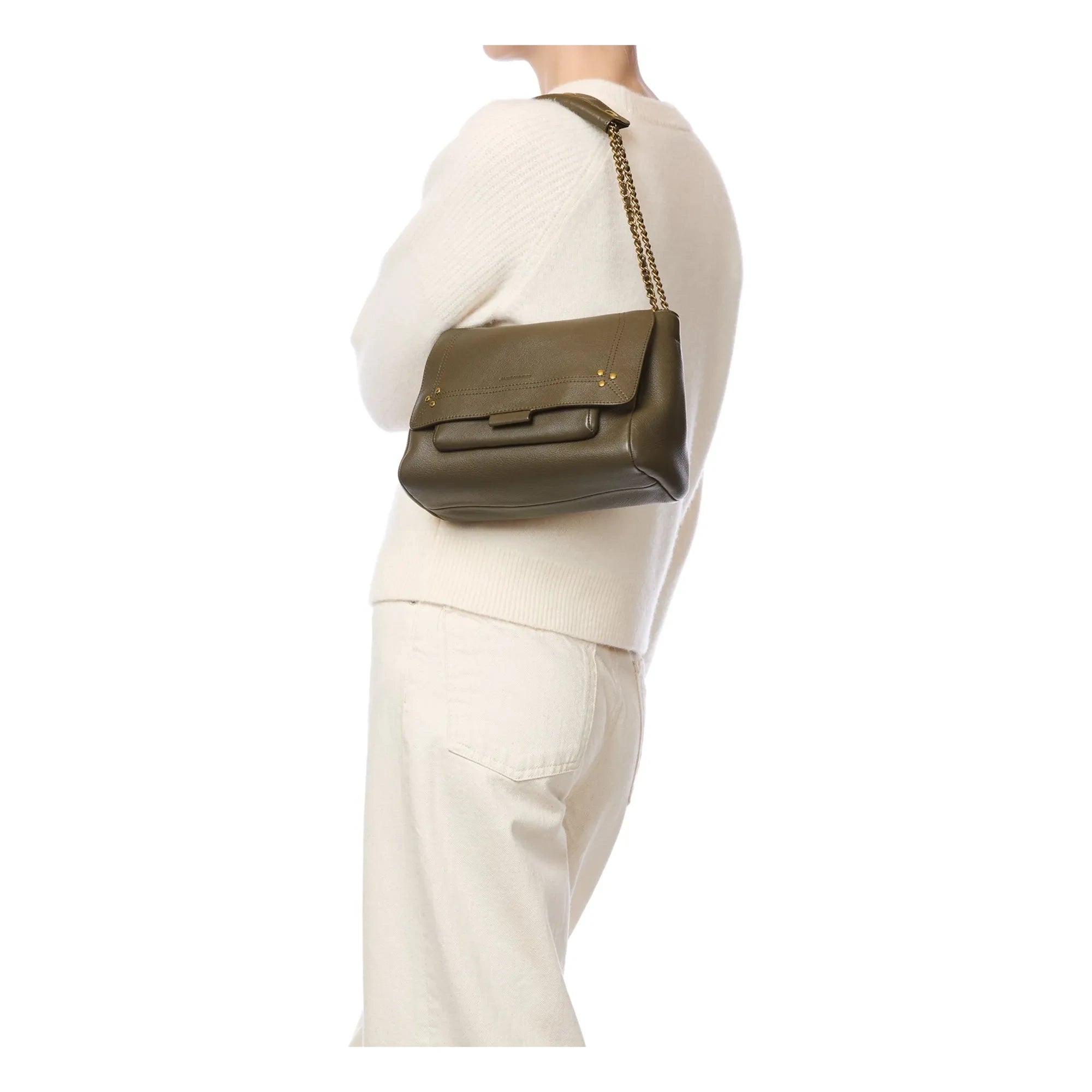 Jérôme Dreyfuss - Lulu M Tasche Ziegenleder | Khaki