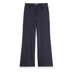 Scotch & Soda - Geniş Paça Çizgili Pantolon | Lacivert