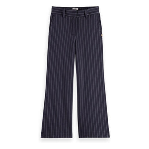 Scotch & Soda - Geniş Paça Çizgili Pantolon | Lacivert