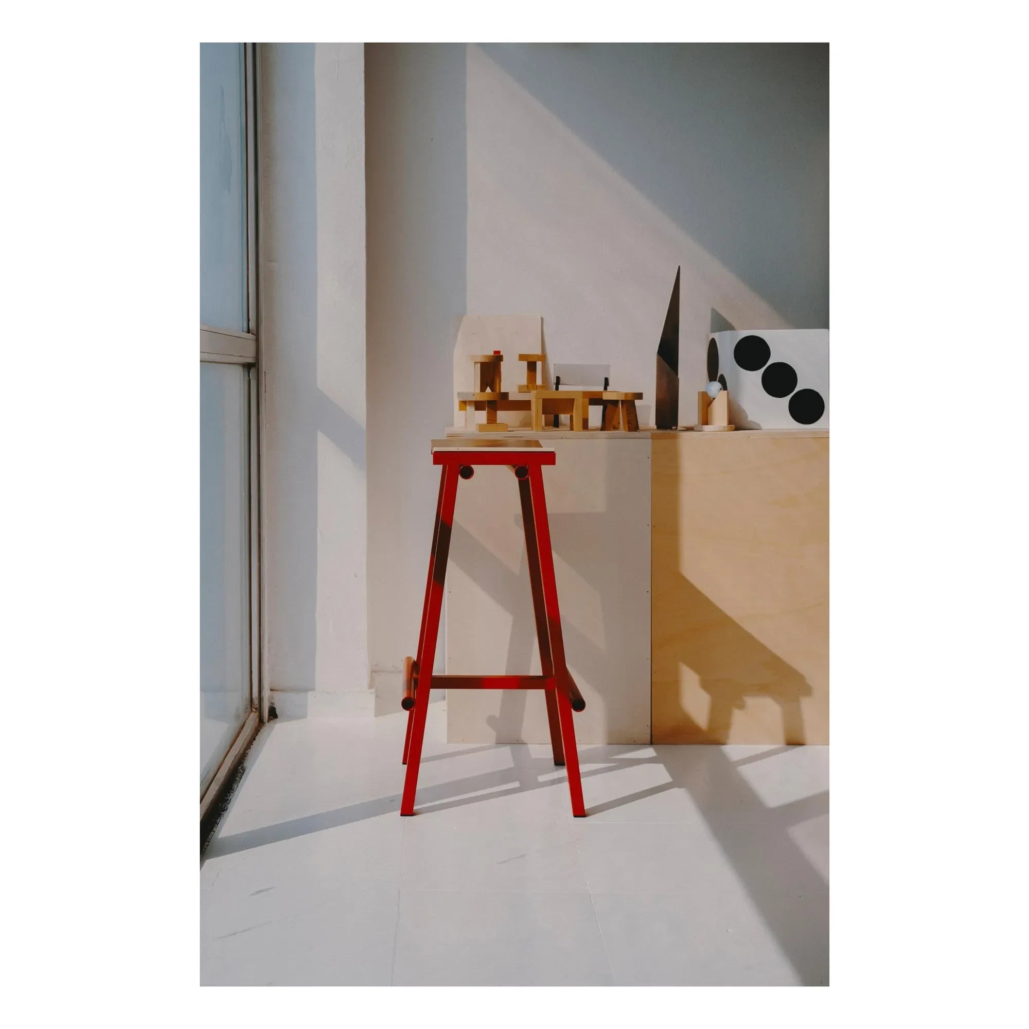Hay - Hoher Hocker 75 cm Taburete 8 | Rot
