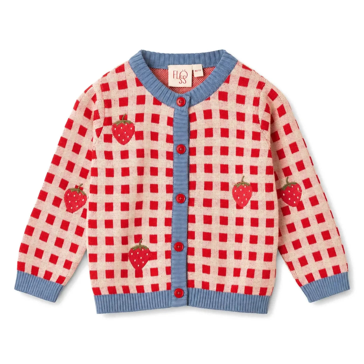 Flöss - Hollie Çilekli Hırka | Kırmızı