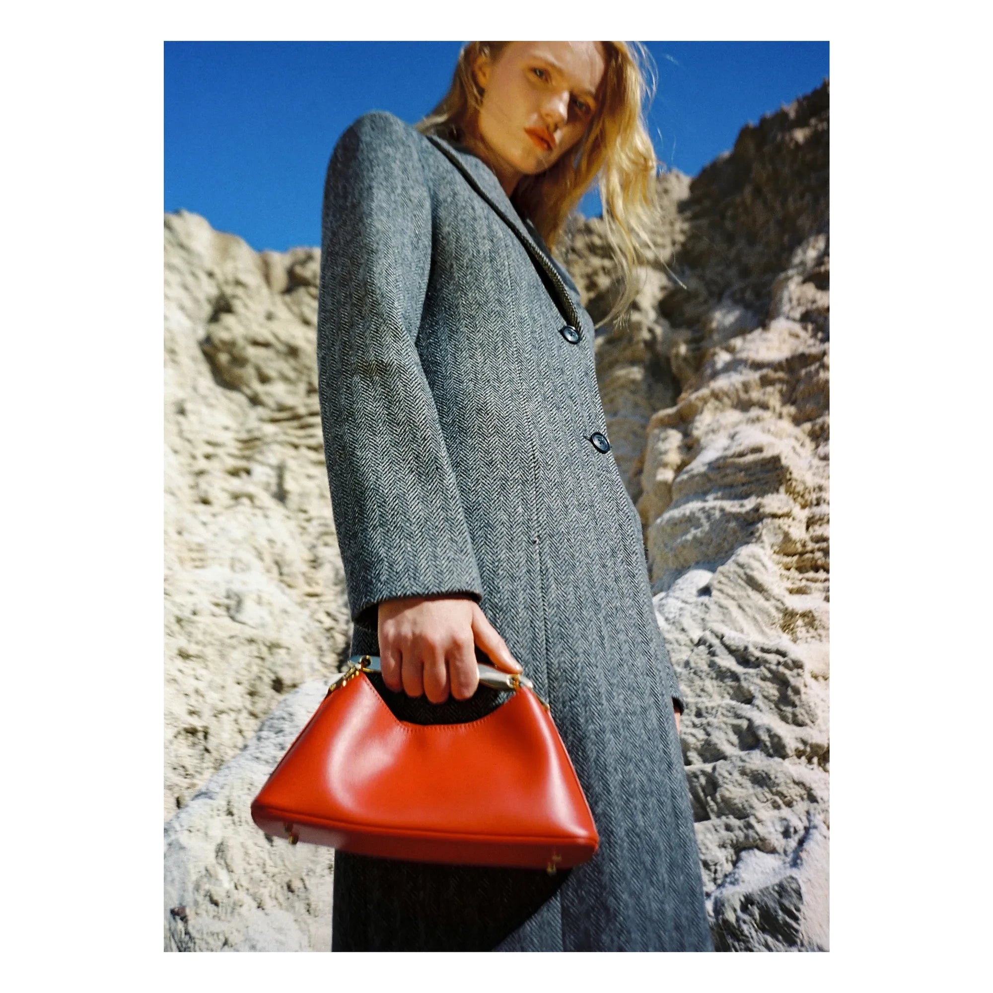 Handing - Bag Mini Boomerang Leather | Red