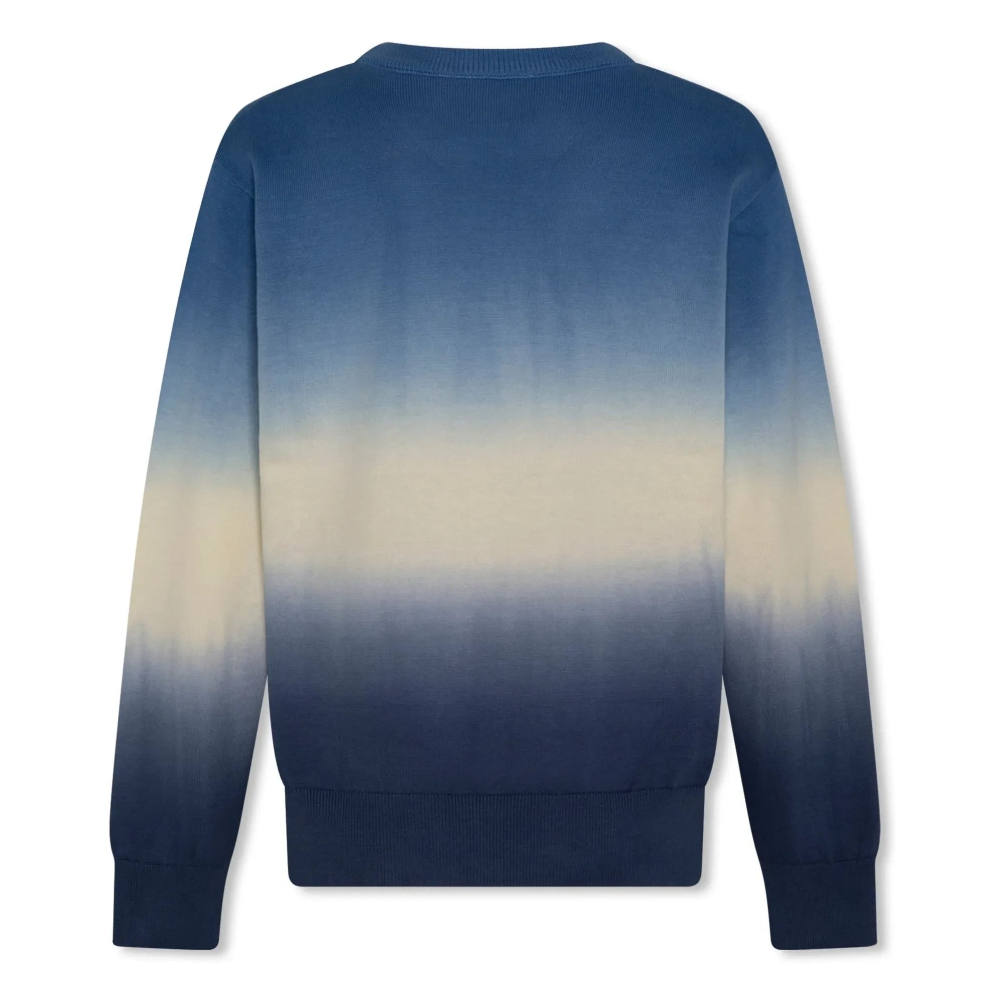 AO76 - Strickpullover mit fließendem Übergang | Blau