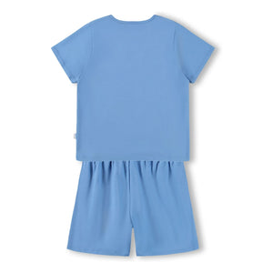 Molo - Luvis Smile Organic Cotton Pajama Shorts | Blue