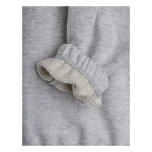 Mini Rodini - Siyamese organik pamuklu sweatshirt | Gri melanj