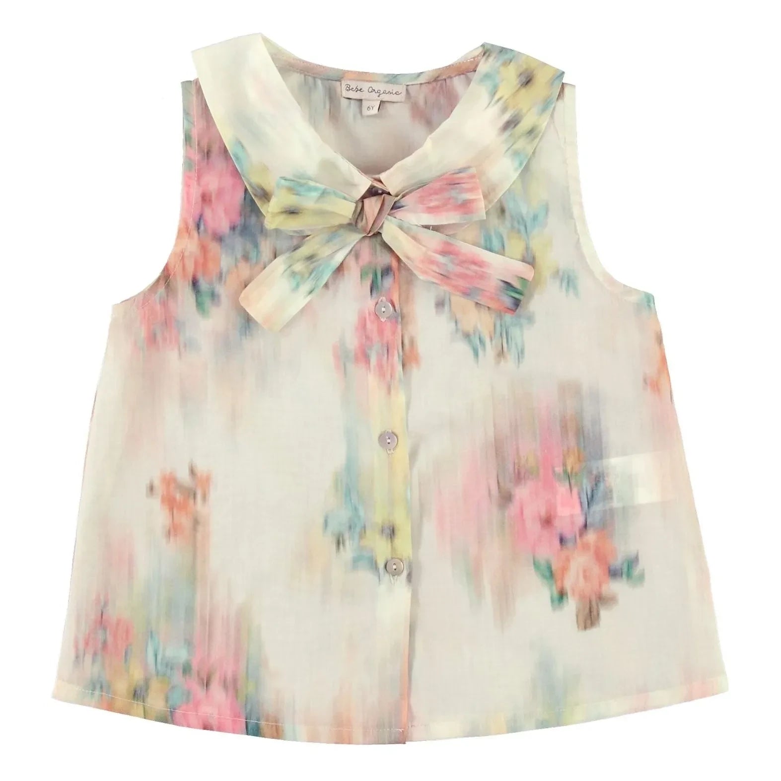 Bebe Organic - Top Nœud Paris Aquarelle | Ekru