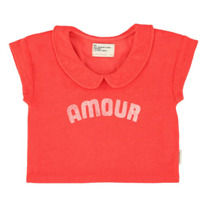 Piupiuchick - Amour Eponge Bio-Baumwoll-T-Shirt | Rot