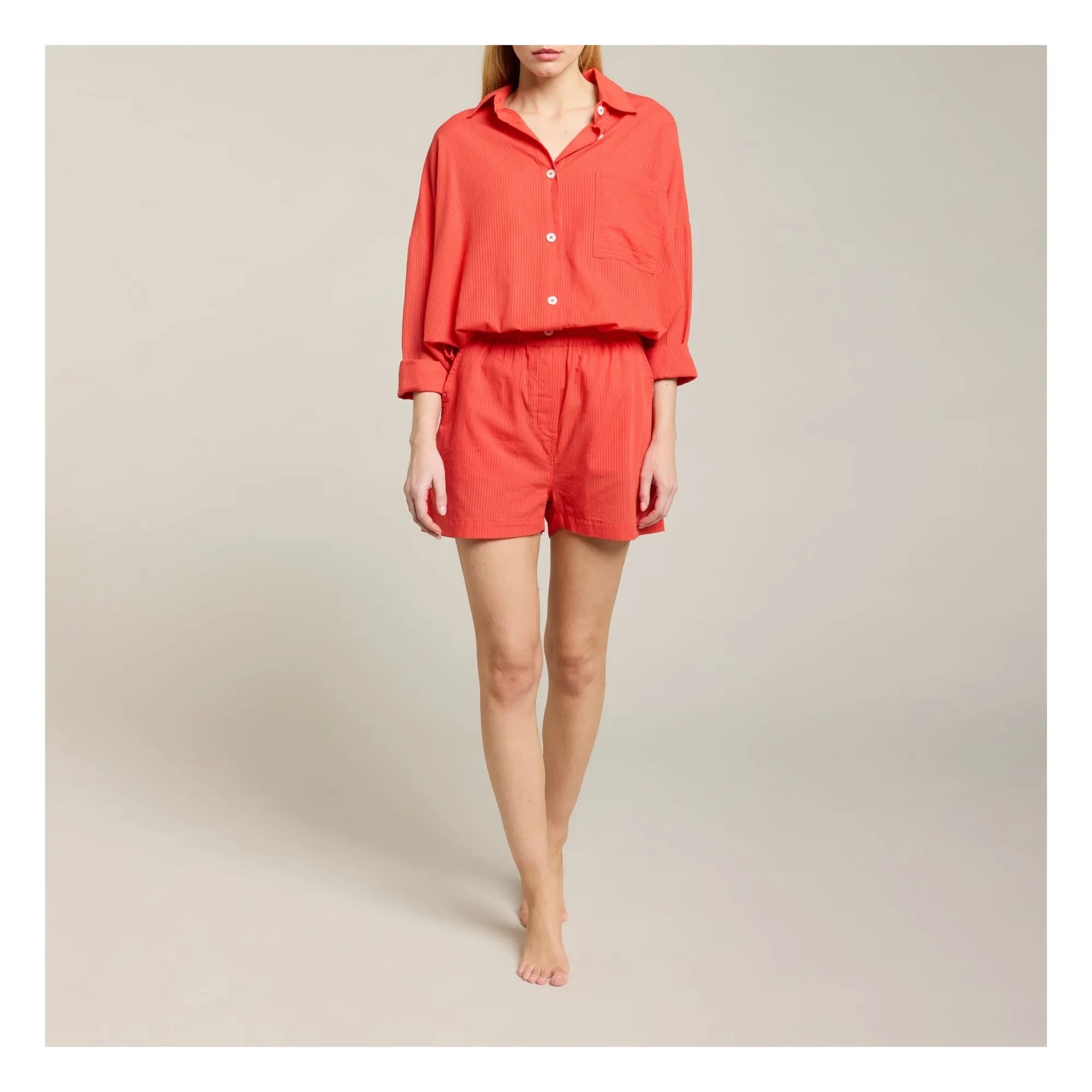 Maison Saint Julien - Short Cap d'Antibes Voile de Coton | Koralle