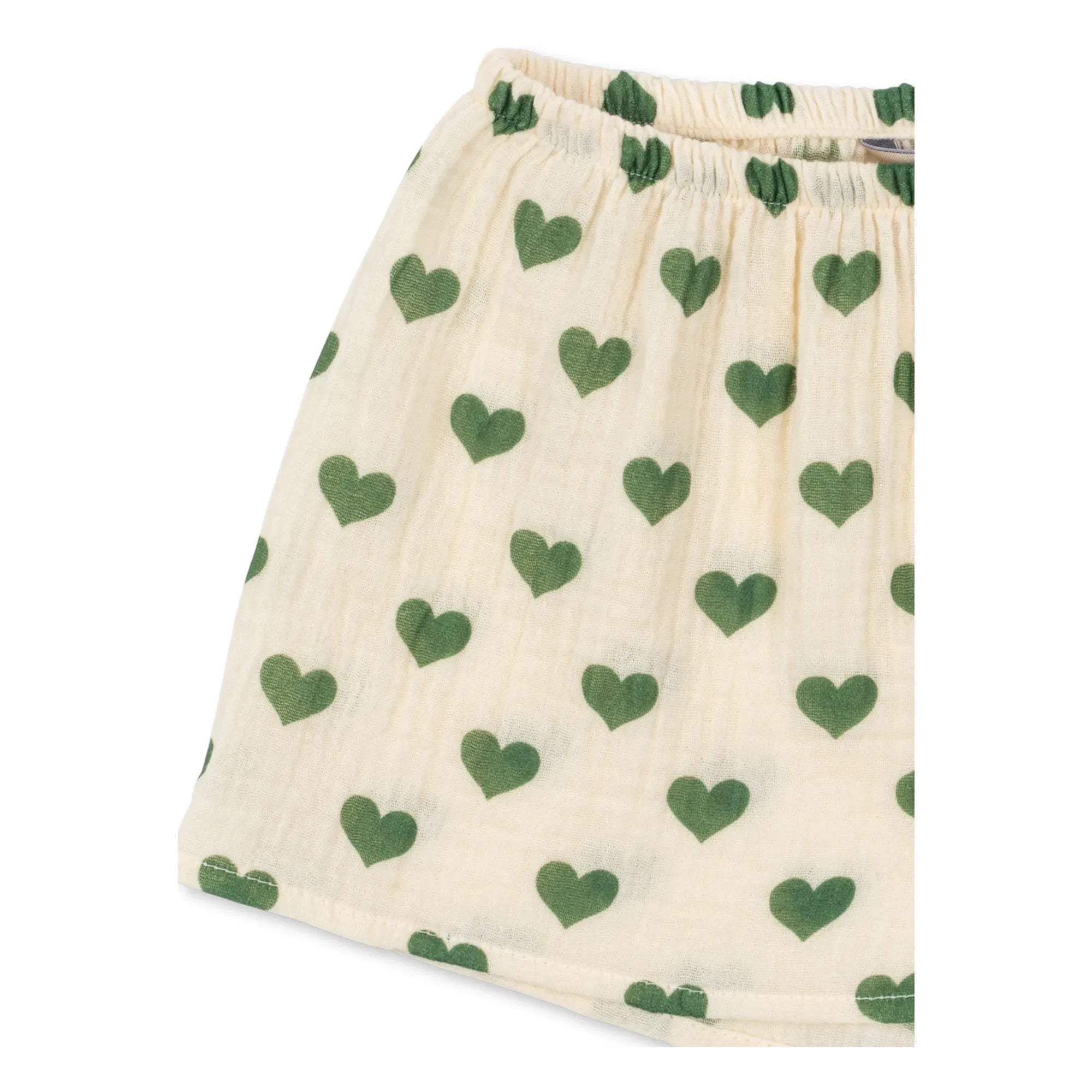 Konges Sløjd - Coco Hearts Bio-Baumwollshorts | Ecru