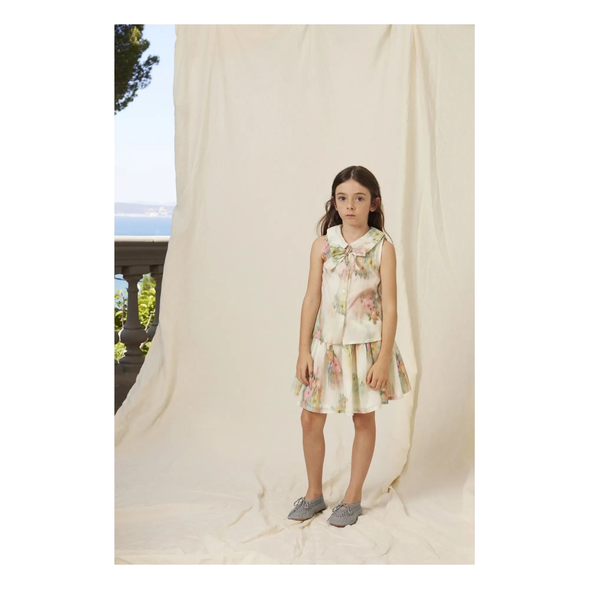 Bebe Organic - Top Nœud Paris Aquarelle | Ekru