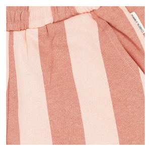 Tumble N'Dry – Lunario Gestreifte Shorts aus recycelter Baumwolle | Peach