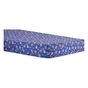 Louise Misha - Nicole Organic Cotton Elastic Fitted Sheet | Dark Blue