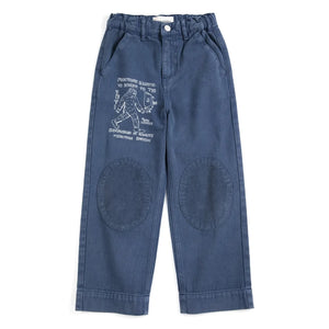 Bobo Choses - Patch-Hose aus Bio-Baumwolle | Blau
