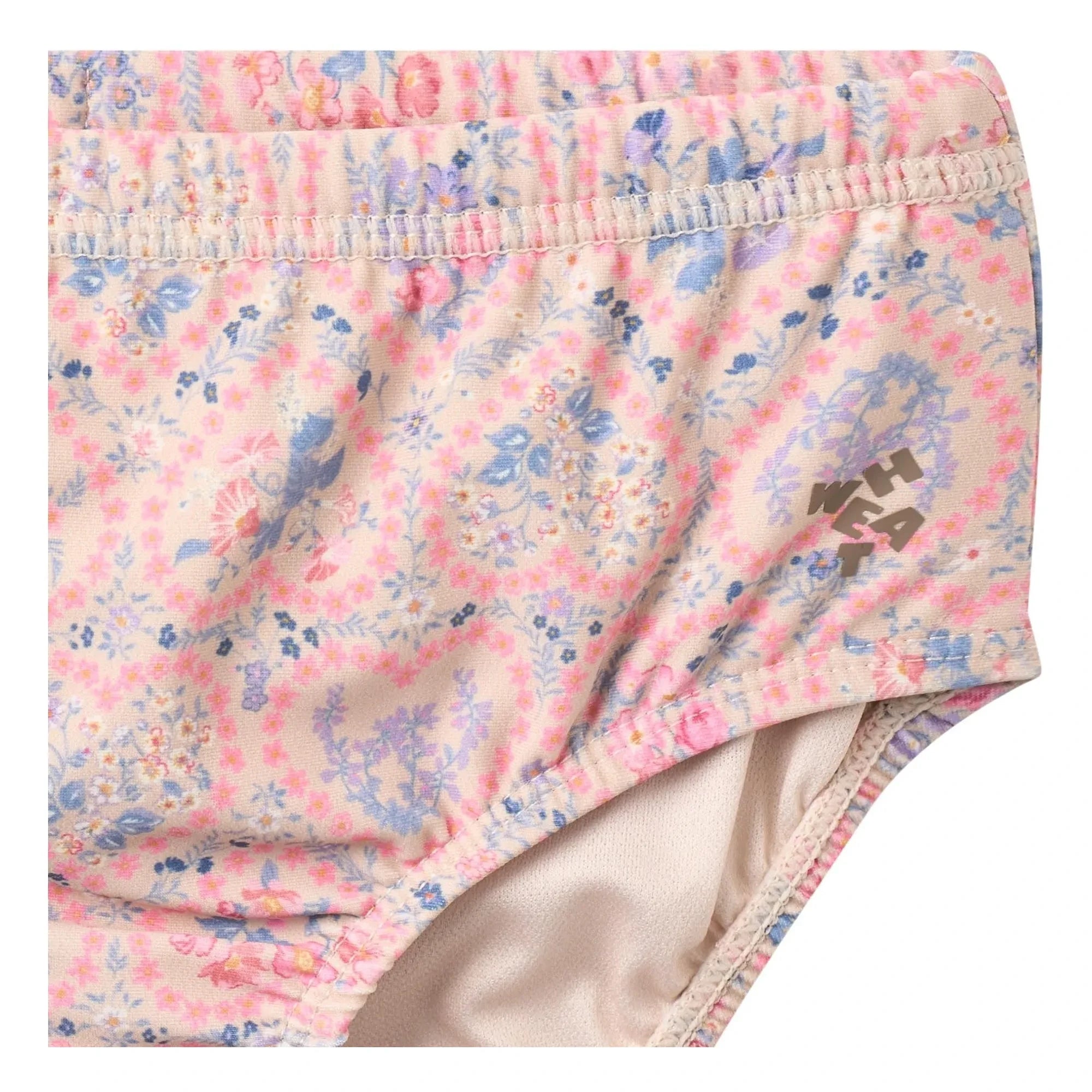 Wheat - Cilia Fleurie Baby-Badeanzug aus recycelten Fasern | Hellrosa