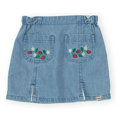 Goldie + Ace - Strawberry Chambray skirt | Blue