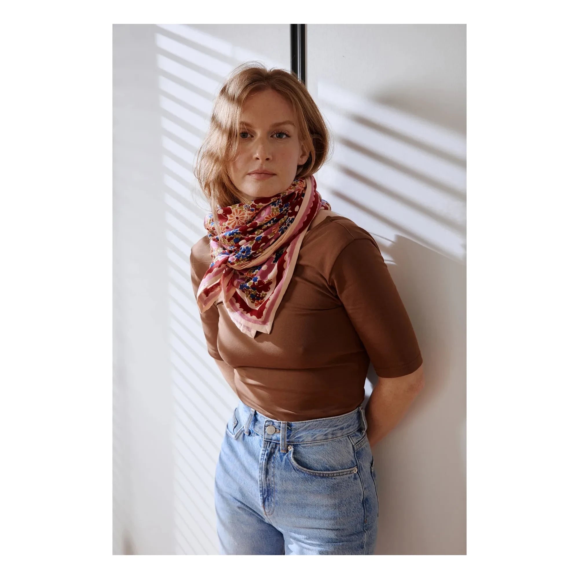 Apaches - Large Floral Latika Shawl | Pink