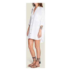 Maison Saint Julien – Mykonos Baumwoll-Gaze-Kleid | Ecru