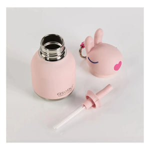 Asobu - Mini-Wasserflasche aus Edelstahl Rabbit | Blassrosa