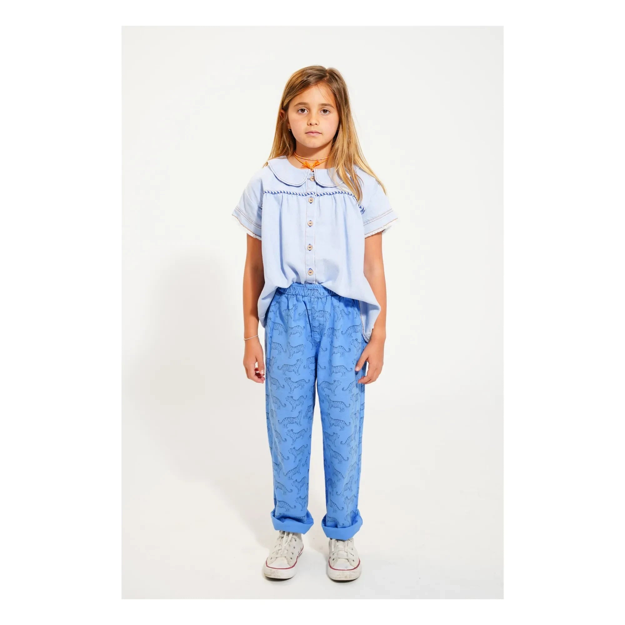 Piupiuchick - Tiger Bio-Baumwoll-Hose | Blau
