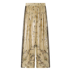 Mes Demoiselles - Juliette Hose aus Seide mit Metallic-Effekt | Gold