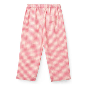 Copenhagen Colors - Pied de Poule organik pamuk pantolon | Pembe