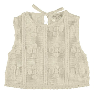 Bebe Organic - Crochet Üst Inez | Ecru