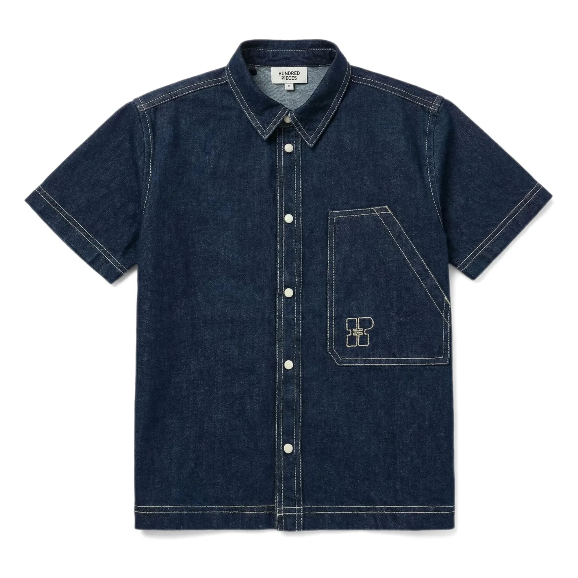 Hundred Pieces - Wayne Denim Shirt | Dark Blue