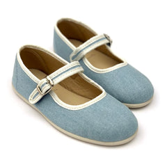 Hermosilla - Ballerina Hirondelle Denim | Denim mavi