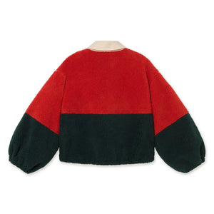 The Tiny Big Sister - Sherpa Ceket | Kırmızı