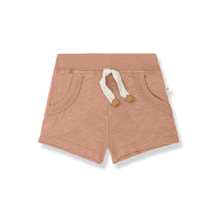 1+ in the family Luigi Bermuda Shorts - Apricot-Shorts-Apricot-3m | Natural Baby Shower