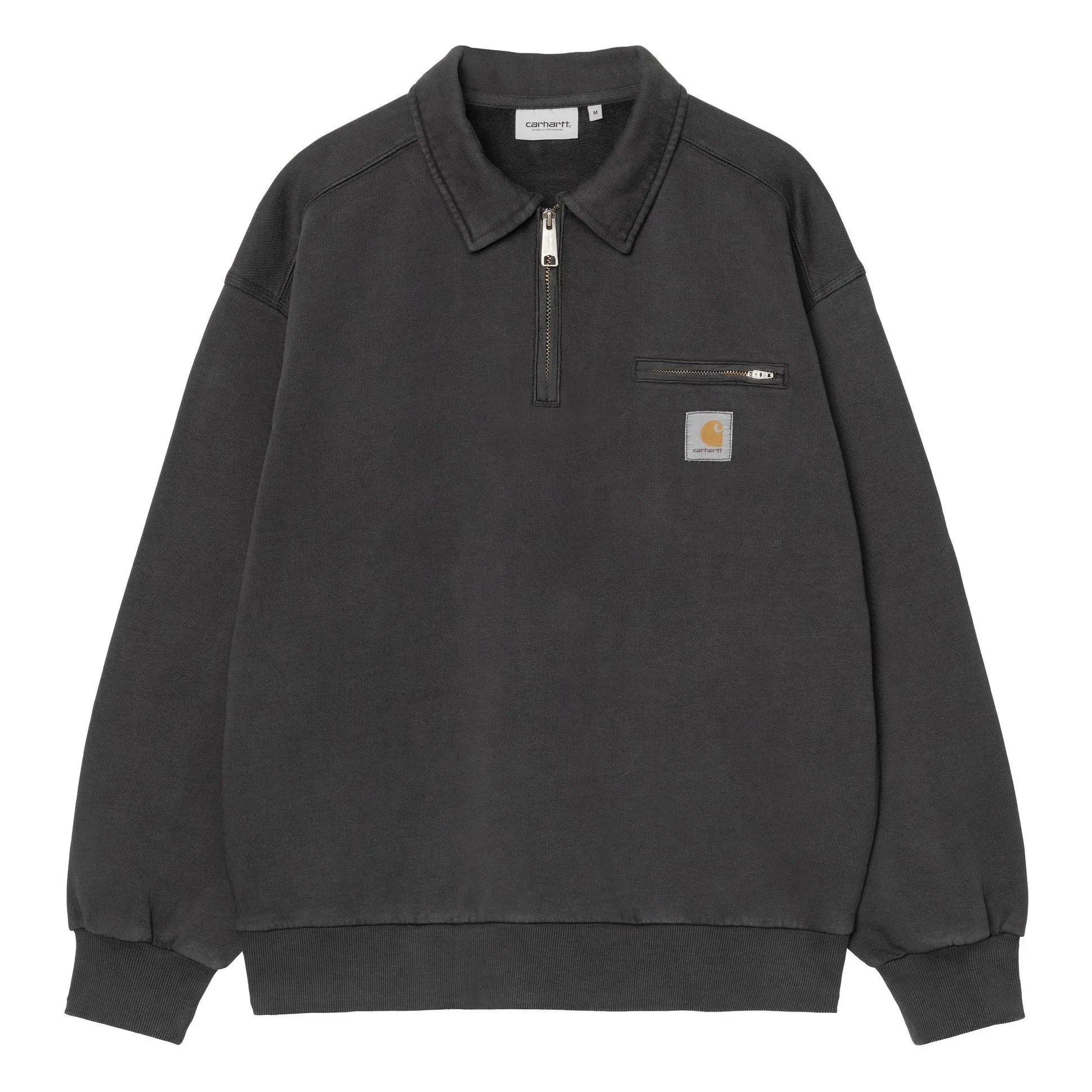 Carhartt WIP - Detroit Yarım Fermuarlı Kazak | Siyah