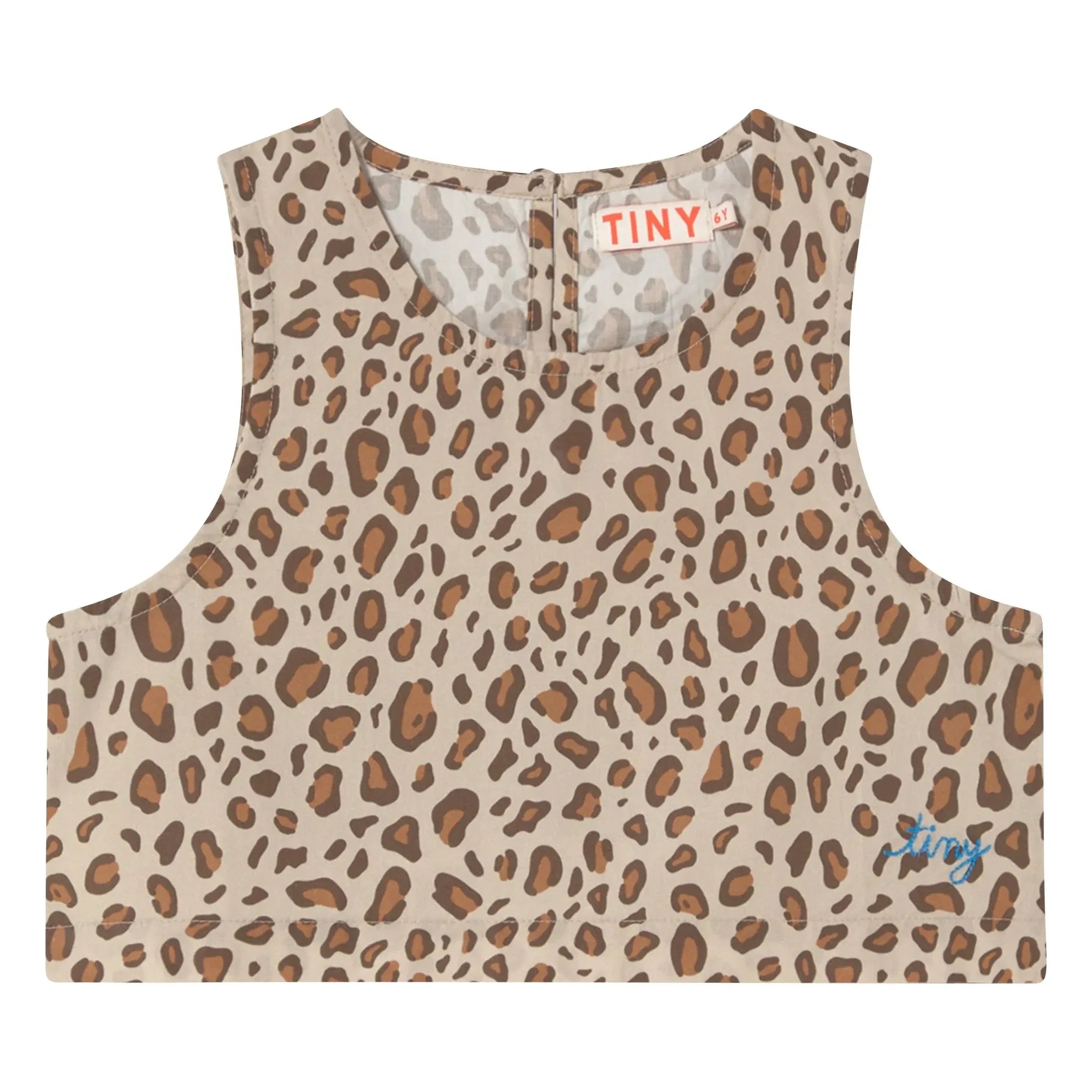 Tinycottons - Poplin Leopard Top | Brown