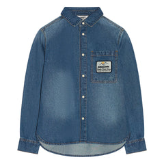 Hundred Pieces - Enzo Denim Gömlek | Denim Mavi