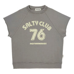 Tocoto Vintage - Short Sleeve Sweatshirt | Dark Gray
